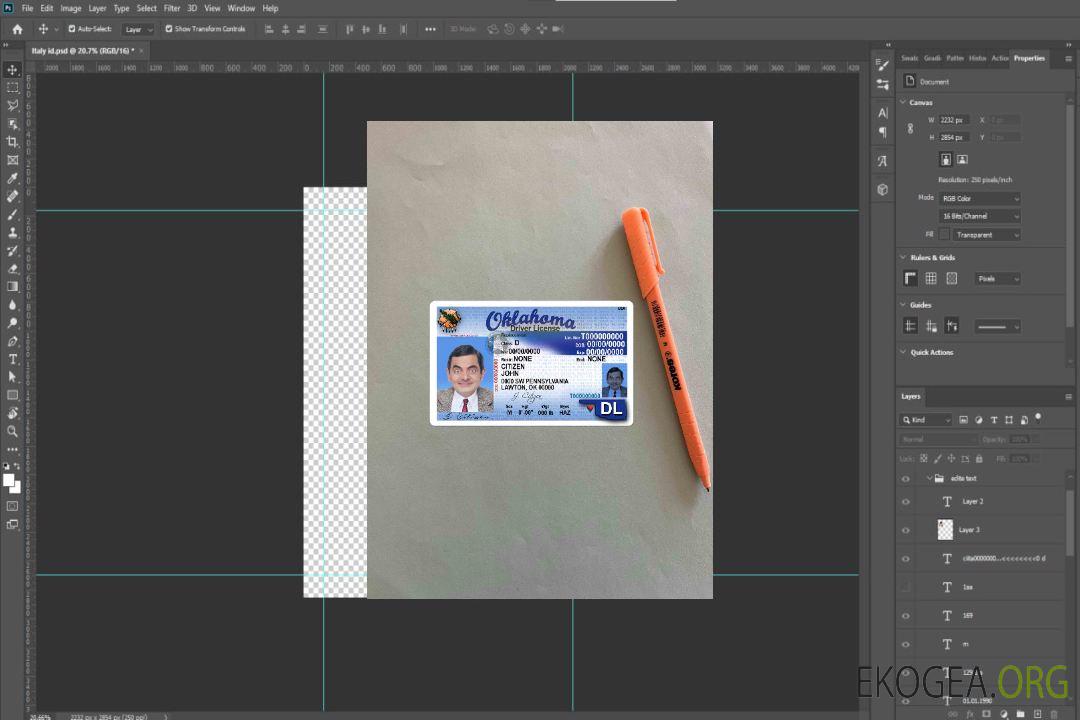 USA Oklahoma DL photolook AVANT template USA Oklahoma DL photolook AVANT template